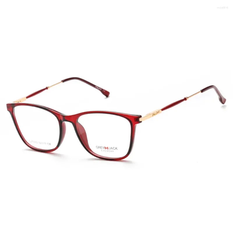 Zonnebrillen Frames 2024 Fashion bril TR90 Lichtgewicht bril Myopie Optisch recept Glazen frame voor mannen Women