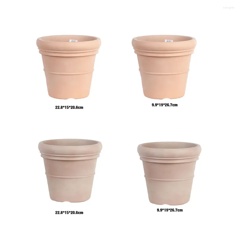 Vases Terracotta Planter - respirant et résistants à la corrosion largement succulentes Pots de fleurs en pot