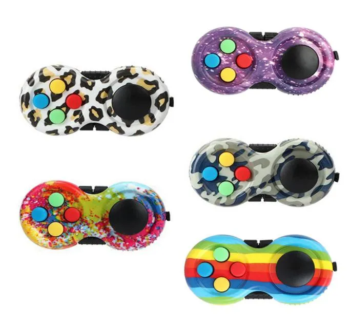 PAD Sensory Toy S Retro Classic Rainbow Controller Pads ing incs spinner toys for Kids Adhd ADD ADD OCD Autism Texiet Right - B2004061197