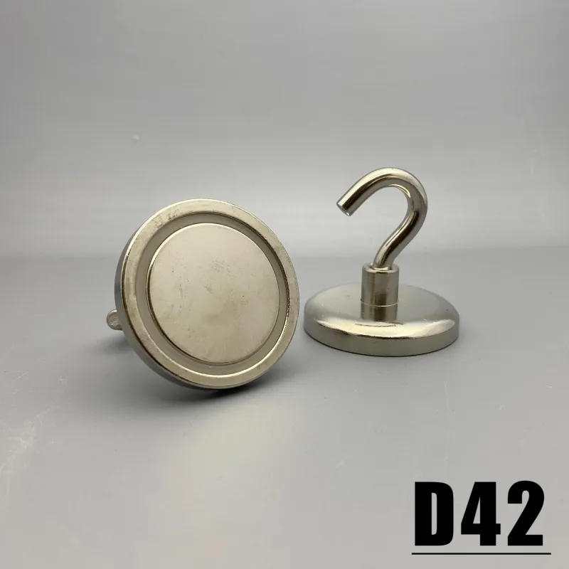 1/2/3 / 5pcs de diamètre 42 mm MAGKETS CORCE D42 HORD CIRCULAIR HEURD DUTER MURS STROND MAGNET puissant Imanes magnétiques