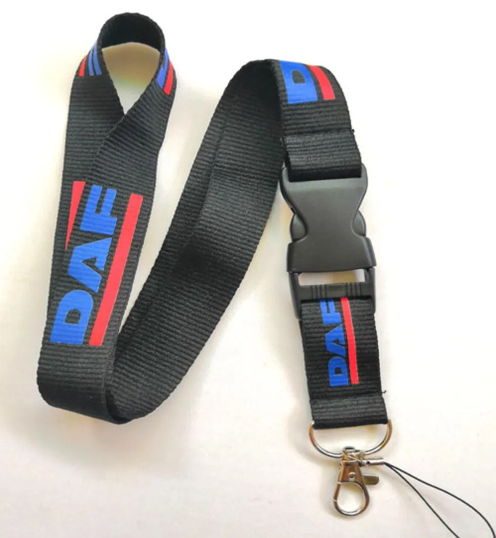 30pcs DAF Truck Logo Lanyard Call Cell Cleve Chain Cint and Telefle Relsey Release7450462 Quick Release7450462