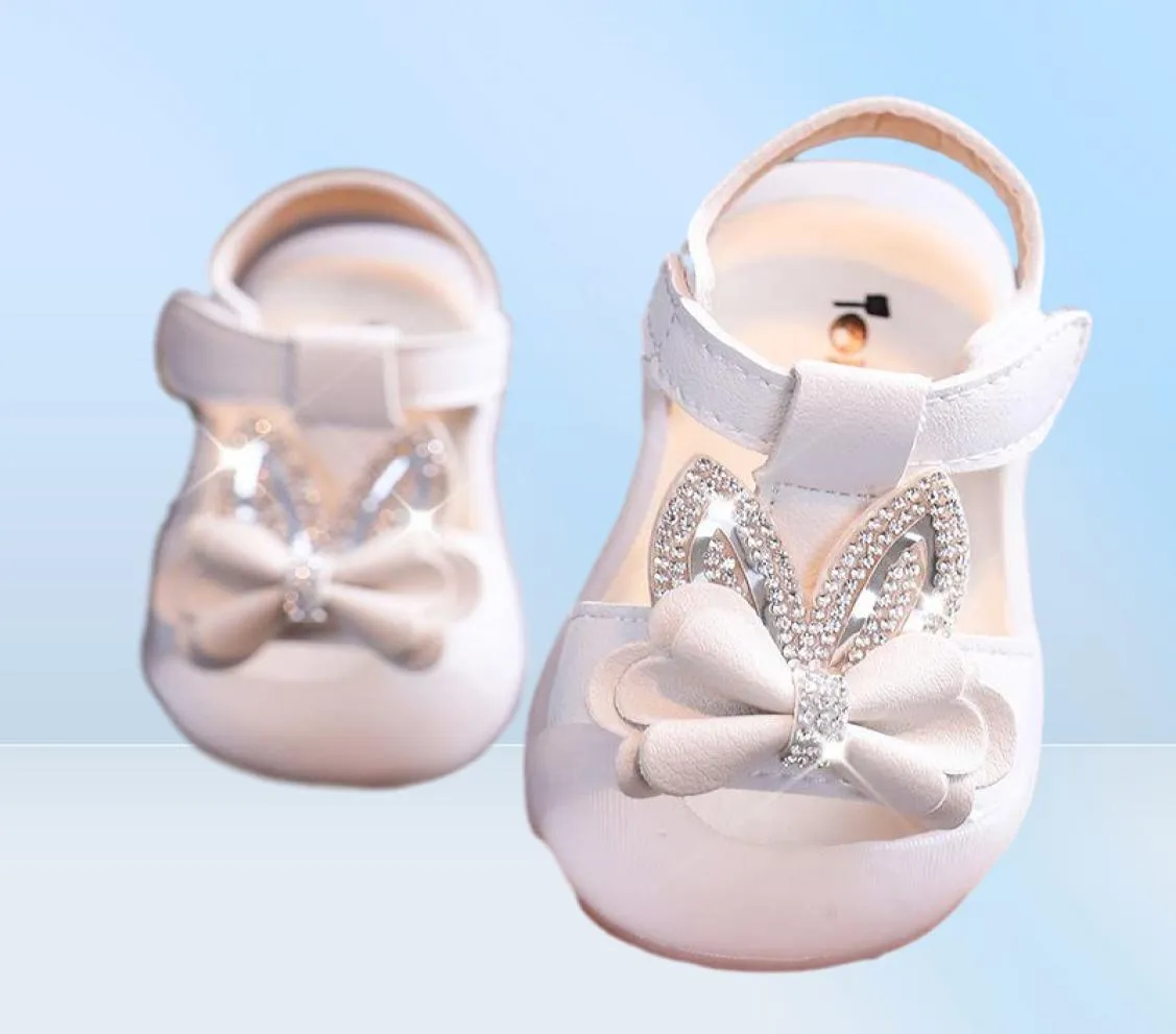 Sandales Summer Baby Baby Kids Bowknot Little Girls Infant Cartoon Bling Beach Shoe 6m 8m 10m 2 3 4 5 6 7 ANS2387946