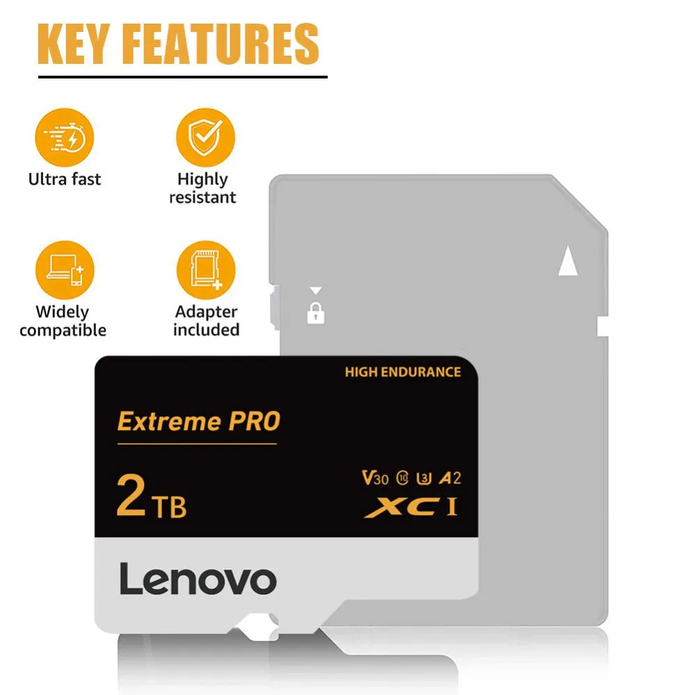 Lenovo Waterproof Micro TF Insta360 X3 Memory Card 2TB To 128GB Capacity For Kodak And Nintendo