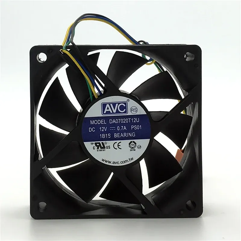 新しい元のDA07020T12U 7020 7CM 12V 0.7A 4wire PWM温度制御コンピューターケースCPU高空気量冷却ファン