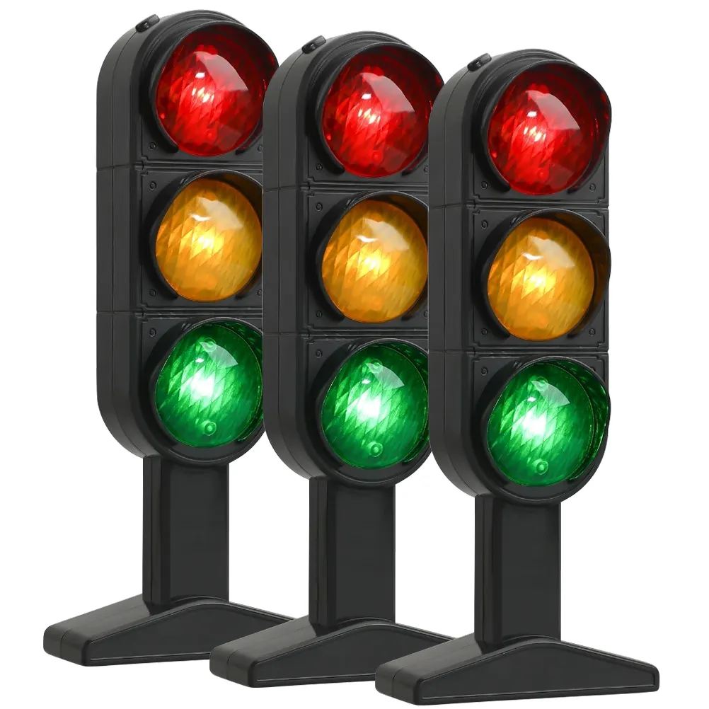 Traffic Light Toy For Kids – Realistic Red/Yellow/Green Signals With Auto & Manual Modes, Educational STEM Road Safety Play