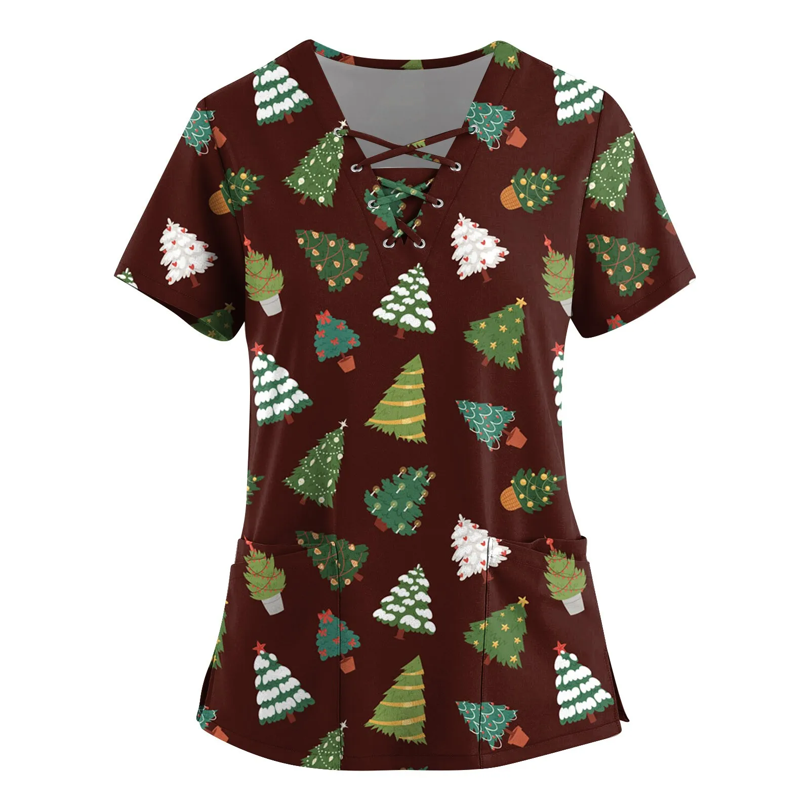 Womens Plus Size Nursing Scrubs T-Shirt Uniforms S-5xl, Santa Claus Christmas  Xmas V-Neck Short Sleeve Tops with Pocket from Dhgate Other Event \u0026 Party  Supplies - price 7.05, image size:1600x1600