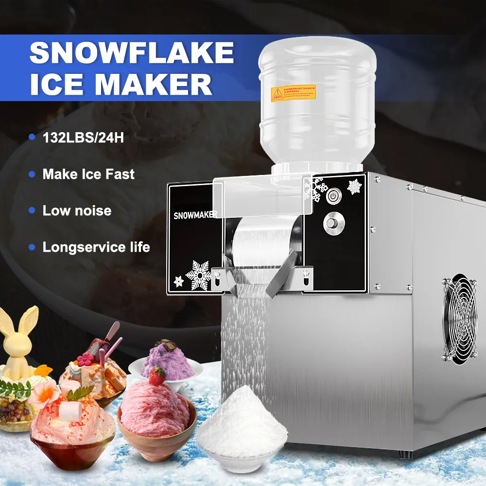 Commercial Ice Machine Milkshake Smoothie Ice Blender - 220V/110V Voltage Smoothie Maker for Business Use - Ideal for Juice Bars and Cafes