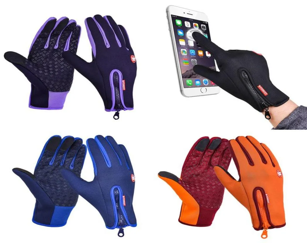Nouveau gant de cyclisme de réchauffeur de vent hivernal pour les hommes Femmes étanches longues Finger-Shotproofproof Sports Gants Mtb Luvas Ciclismo9688330