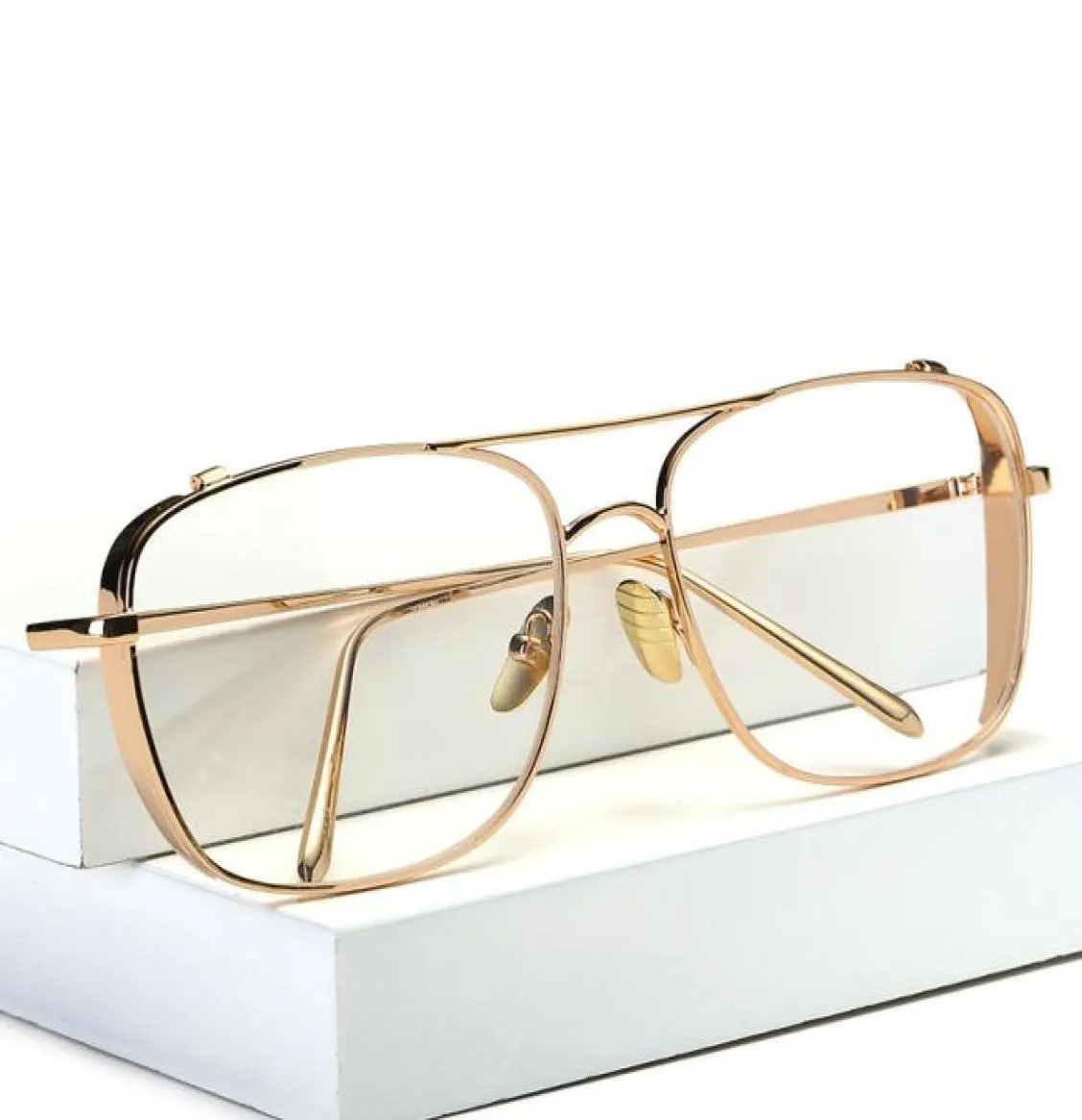 2019 Nieuwe platte spiegel zonnebrillen voor vrouwen goud frame lunette metaal cateye tinten chic dames zomer zilveren zonnebril7709809