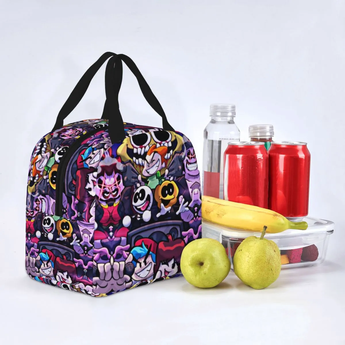 Friday Night Funkin Insulated Lunch Bags Reusable Cooler Tote For ...