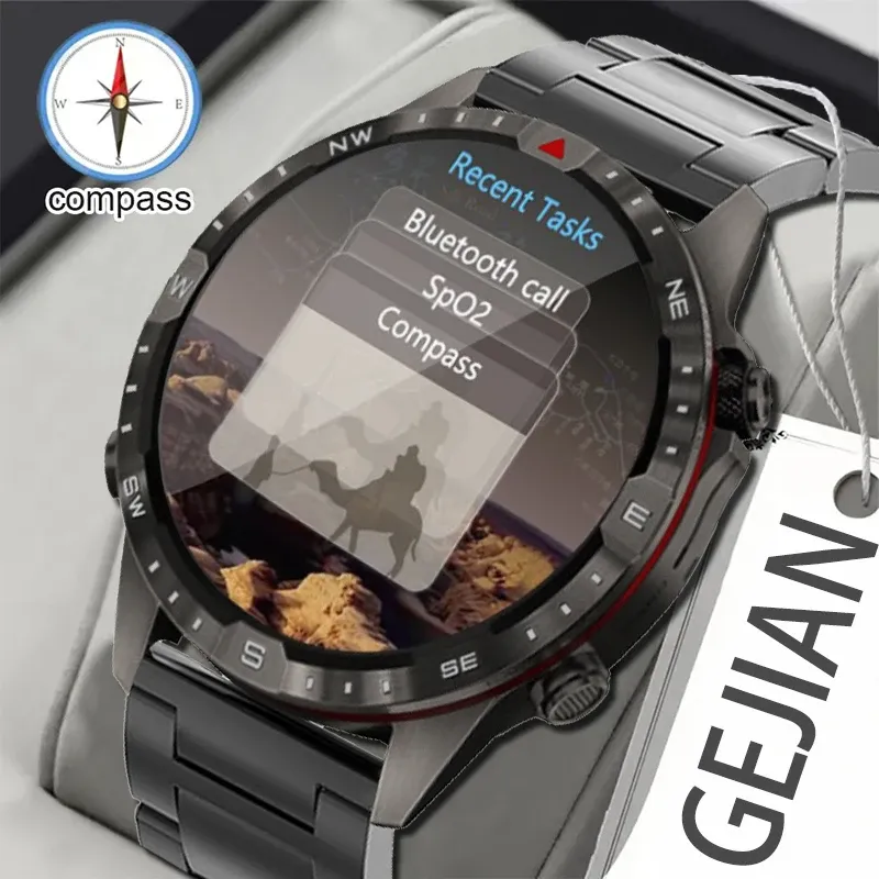 Watches Gejian 2023New Smart Watch Men's Full Touch Screen Sports Fitness Watch IP67 Waterproof Bluetooth Android iOS Smart Watch Men's