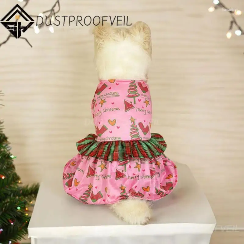 ドッグアパレルライトクリスマス雰囲気ギフト高品質の素材スカートサプライズツリーペット