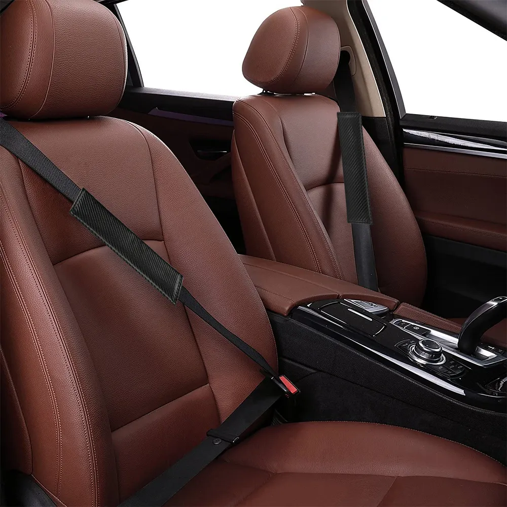 2Pcs SUV Car Safety Seat Belt Pads Cover Shoulder Strap Cushion Mats