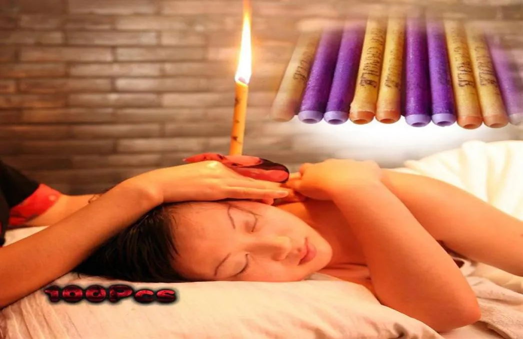 100ps 50pairs Cheap и Highquality Therapy Medical Natural Beewax War Candles Multi -Ploor Care Carnles254Z8405418