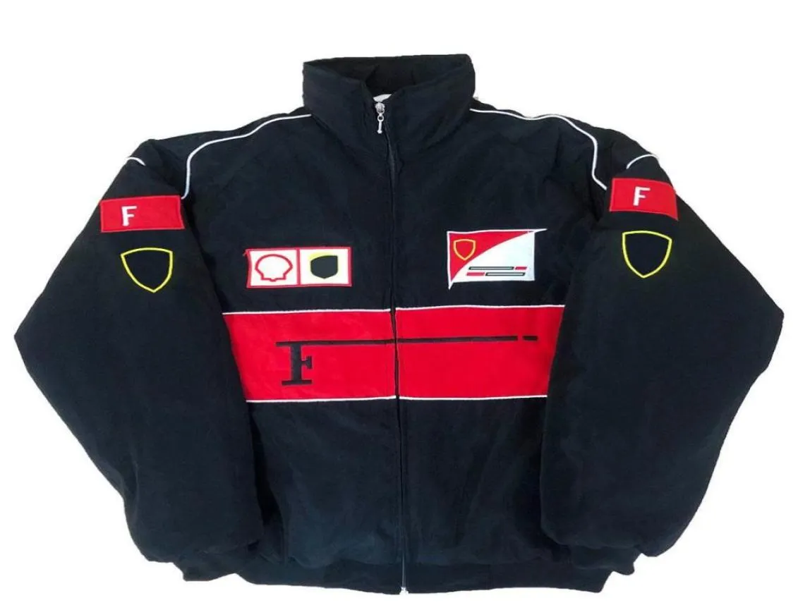 2021 New F1 Racing Suit Jackets Retro StyleCollege Styleeeropean Windbreaker algodão Ponto de bordado completo à prova de vento e bomba quente 4346700