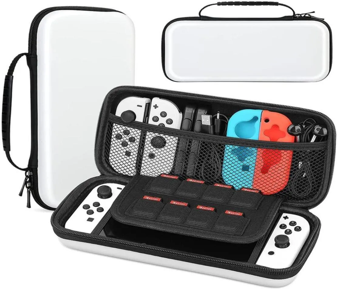 Bärande fall kompatibel med Nintendo Switch OLED Model Hard Shell Portable Travel Cover Pouch Game Accessories254H5240021