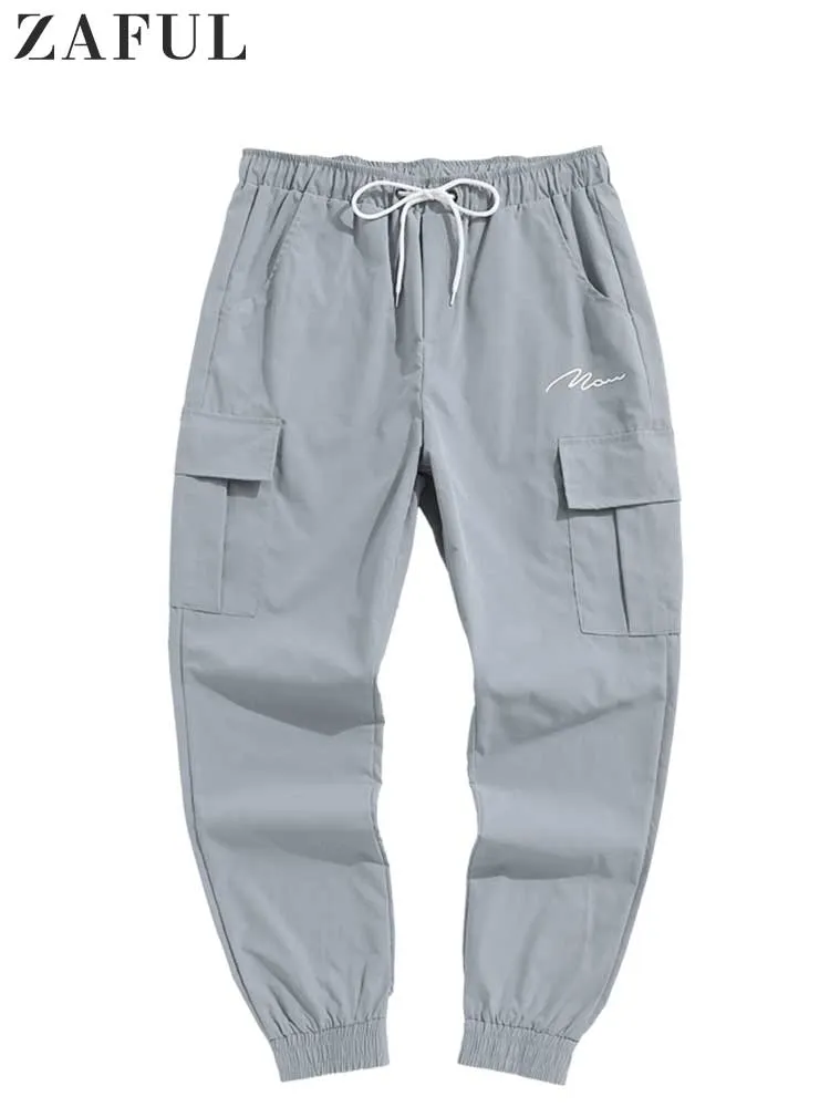 ZAFUL Men's Steetwea Cago Pants With Flap Pockets