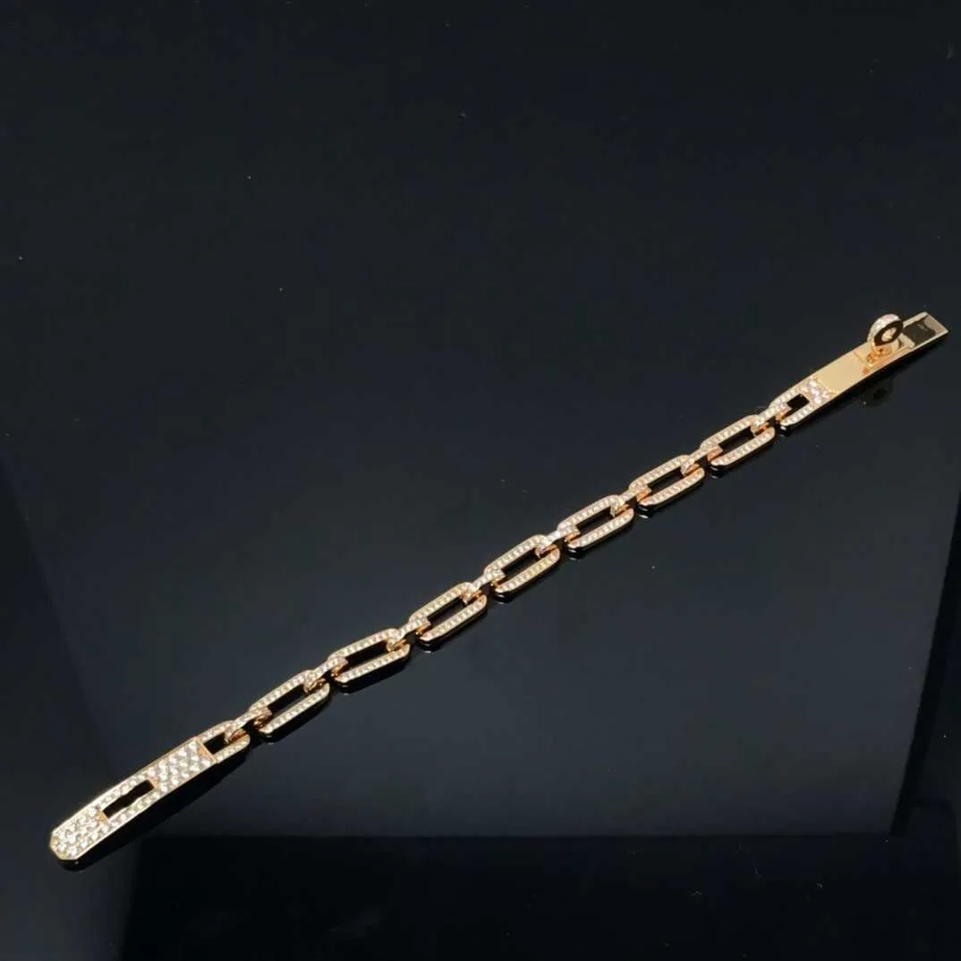 H Bracelet Seiko High Edition Original Reproduit S925 Niche de mode en argent sterling Sterling Diamond 18K Rose Rendre Boucle de boucle