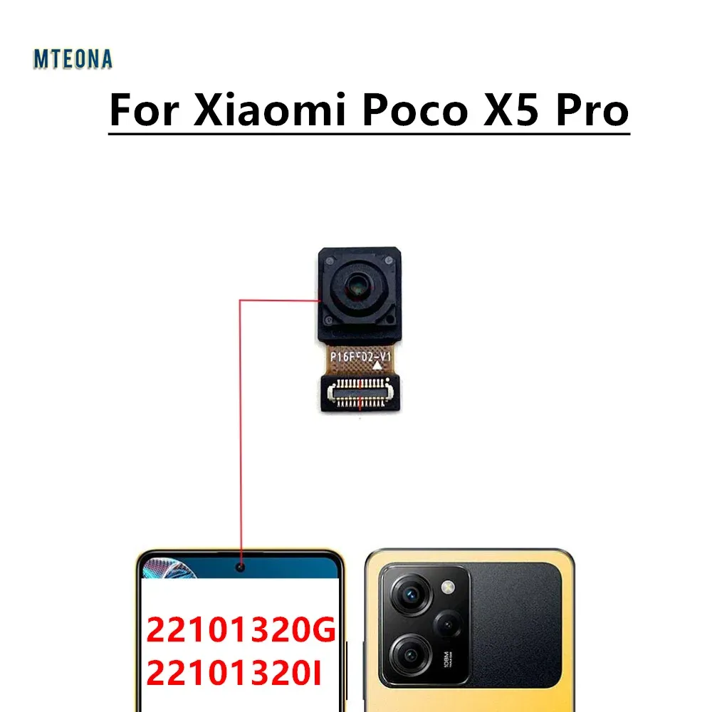Pour Xiaomi POCO X5 / X5 Pro AVANT VIEW BACK CAME CAME CAMÉE CAMÉNAL MAINE MAINEMENT MODULE DE CAMER