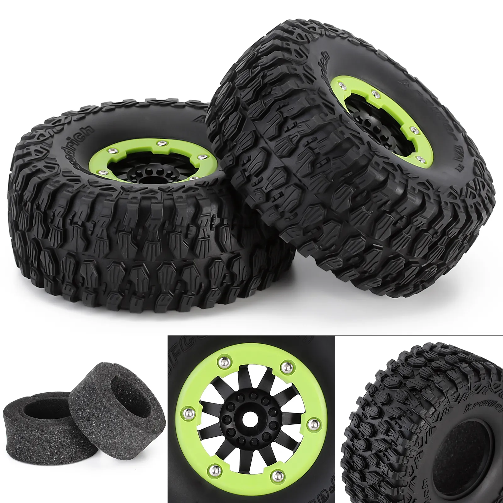 INTEGY RC Spare Tire Mount - Machined Alloy, 12mm Hex, For 1/10 Scale Rock Crawler, Universal 4-Bolt Mount - View #6