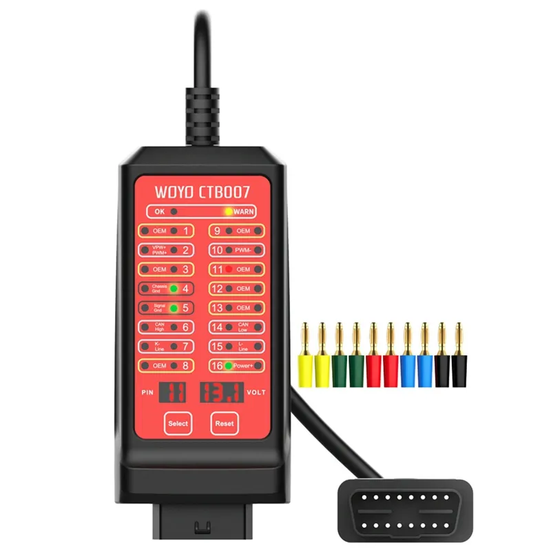 WOYO CAN OBD Breakout Box - 16 Pin Voltage vehicle diagnostic tool for ...
