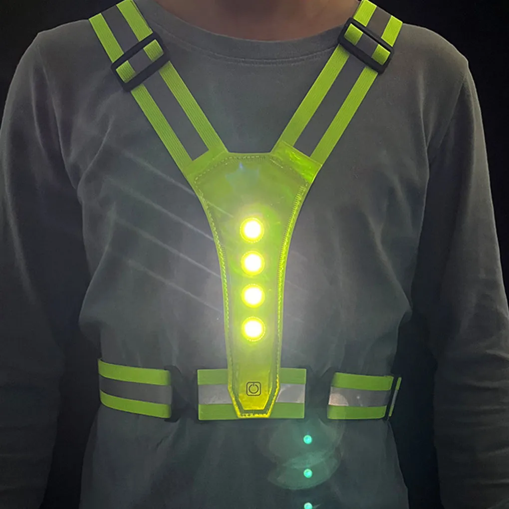 Lights For Runners Reflective Running Vest LaBlanc Adjustable