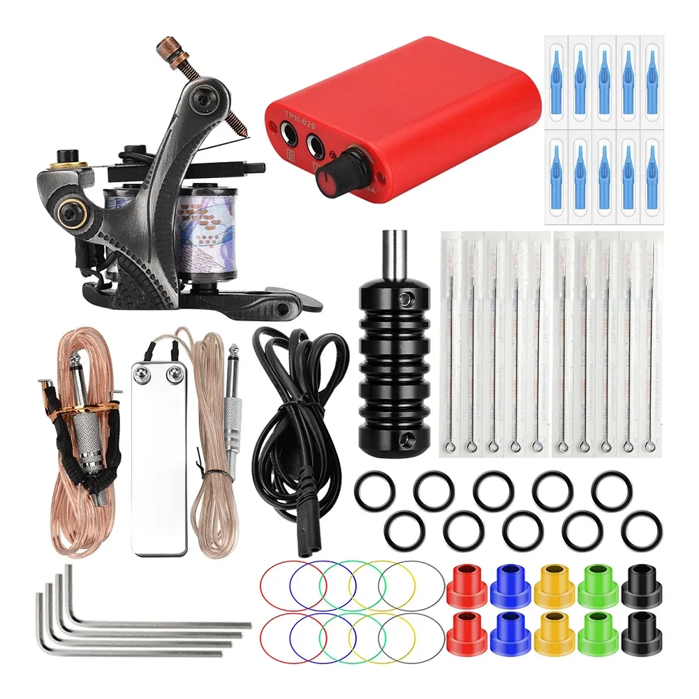 Supplies Tattoo Hine Ensemble complet de maquillage permanent tatouage du corps arts exercice tatouage