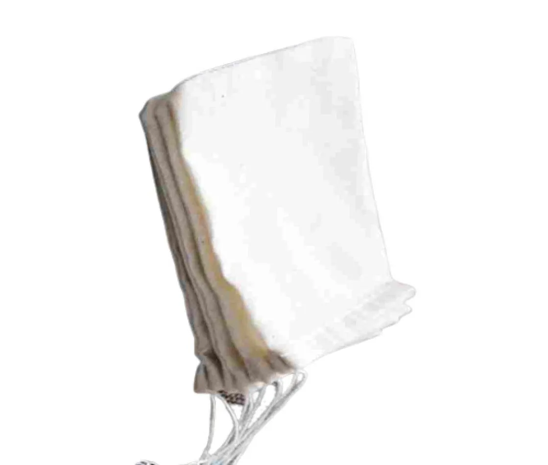 Hight kaliteli taşınabilir 100pc 8x10cm pamuk muslin yeniden kullanılabilir çekme çantaları paketleme banyo sabun otlar filtre çantaları 8629474