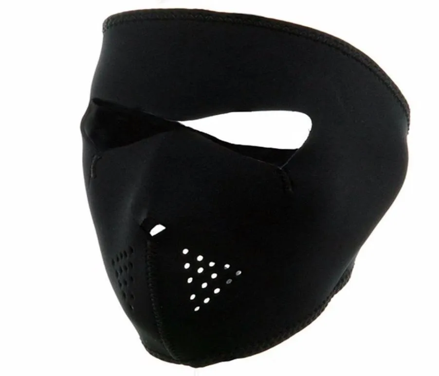 Winter Exercise Mask Cycling Full Face Ski Mask Windproof Outdoor Bicycle Bike Running Black 2300481