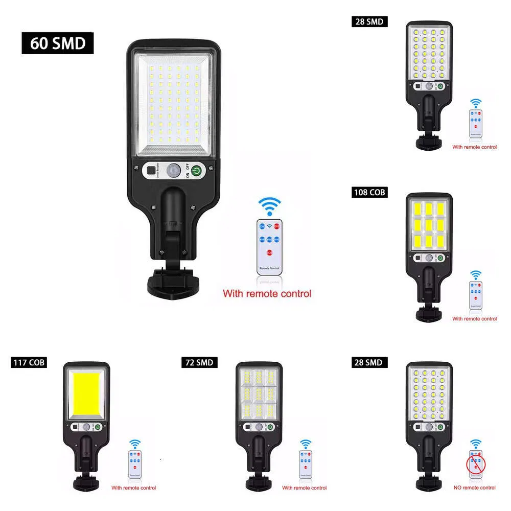 Bahçe veranda yolu için 3 Işık Modu Güneş Enerjili Işık ile YENİ 108 COB LED Sokak Hareket Sensörü Duvar Lambası