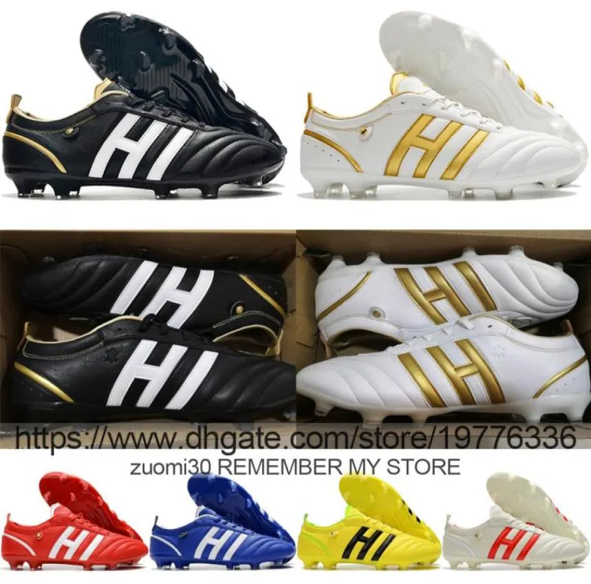 Envoyer avec des bottes de football de qualité de sac adipure fg kaka rétro basse tops football crampons pour hommes firmes extérieurs finir en cuir souple cowpor2073912