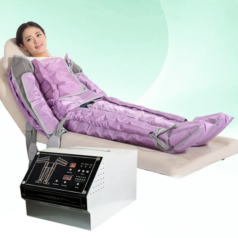 Slimming Machine Far Infrared Air Pressure Lymphatic Drainage Machines With Purple 200Mmhg 44 Air Bags For Body Massage Body