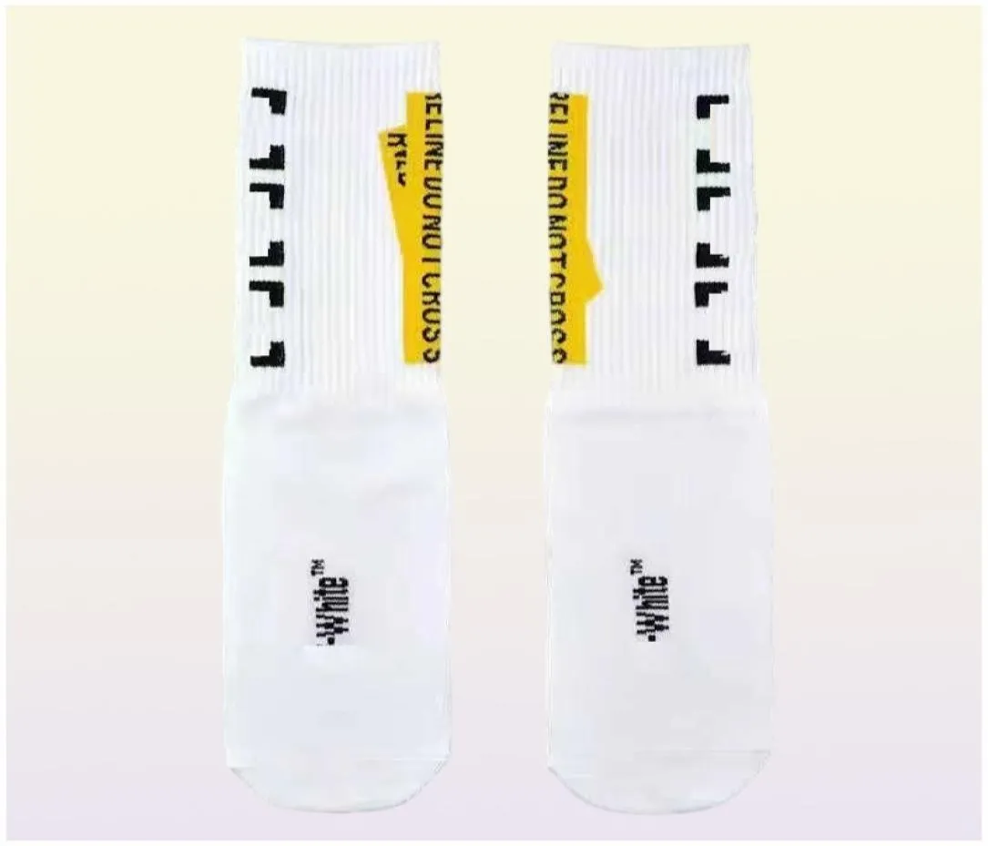 Men039s Socks Designer Off Fashion Mens Streetwear Men Men High Quality Cotton Allmatch Arrowxxx印刷