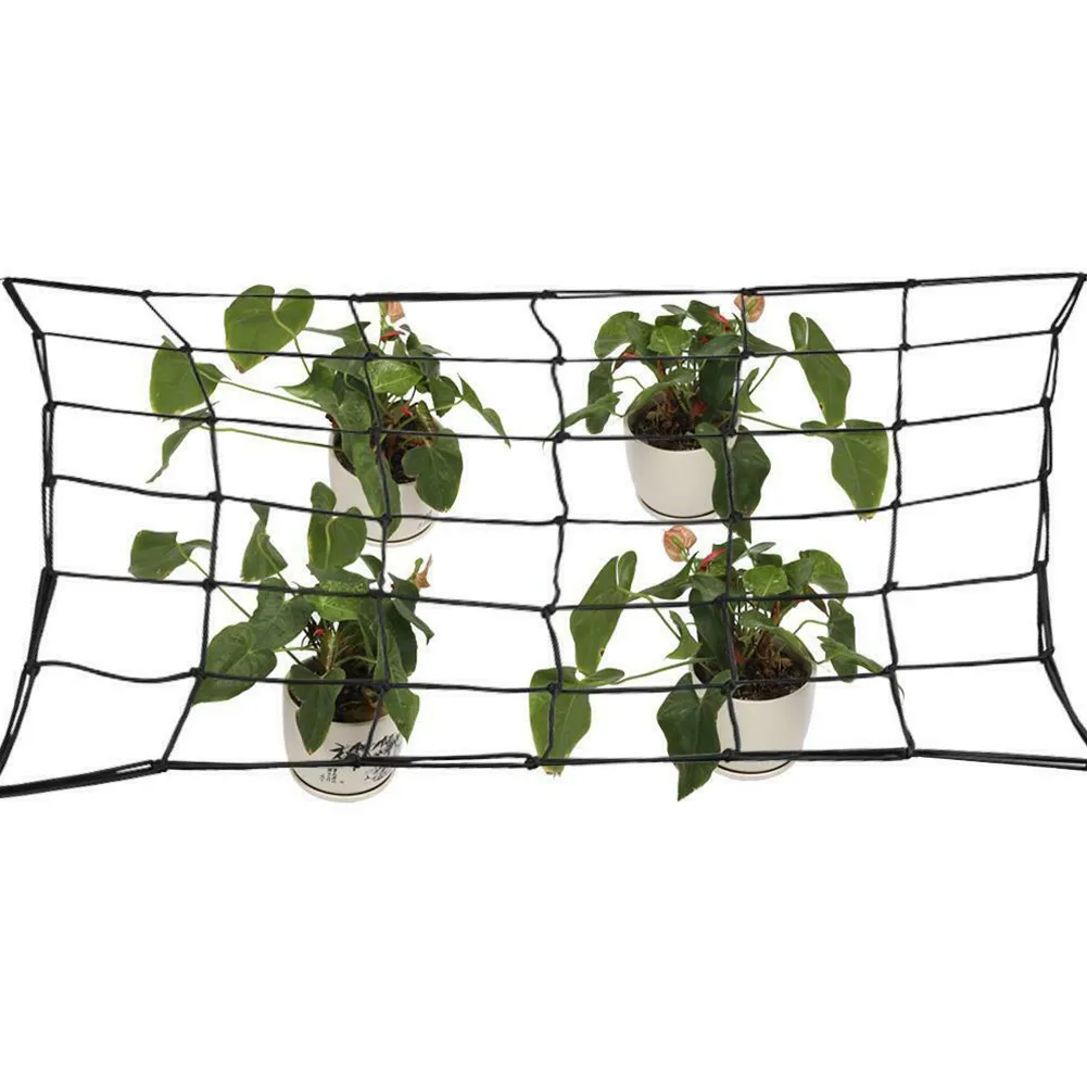 Plant Climbing Greenhouse Fence with Hook Trellis Netting Fruit Vegetable Grow Tent Garden Supplies Gardening Elastic Grow Mesh
