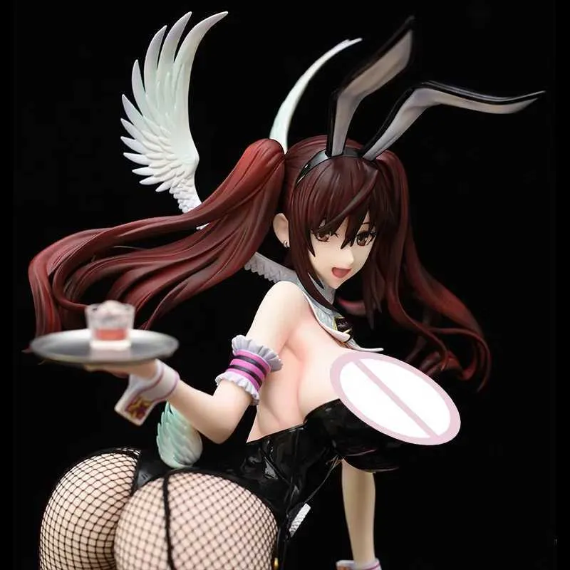 Comics Heroes 41cm Zettai Junpakumahou Shoujo Kuramoto Erika 1/4PVC Sexig Bunnygirl Action Figur Vuxen Collection Anime Model Toys Doll Gifts 240413