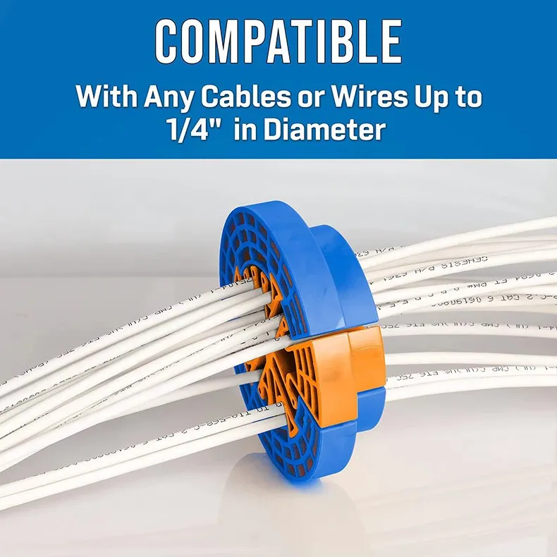 Network Cable Comb for Category 5 and 6 Cables, Fireproof ABS Plastic ...