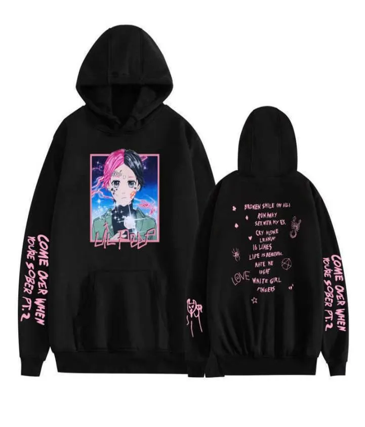 Herrtröjor tröjor lil peep hoodies älskar lil.peep män tröjor huvtröja tröja ma/kvinnor sudaderas hood hoddie 1119h228382236