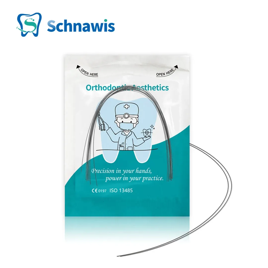 Fils Orthodontiques Rectangulaires Niti Super élastiques - 24 Formes Ovoïdes - Pour Traitements Dentaires