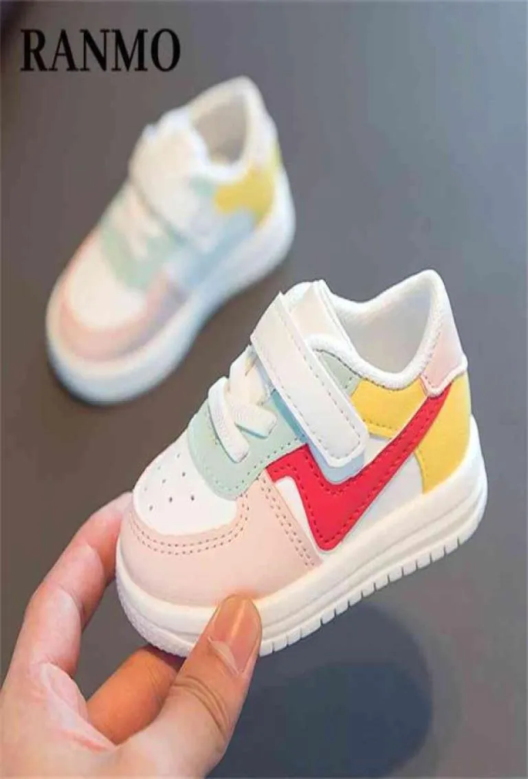 Kinder Sneaker Mode Baby Jungen Sportschuhe für Mädchen Kinder lässiges süßes Mädchen Kleinkind Leder Flats weiche Kind 21090897777842