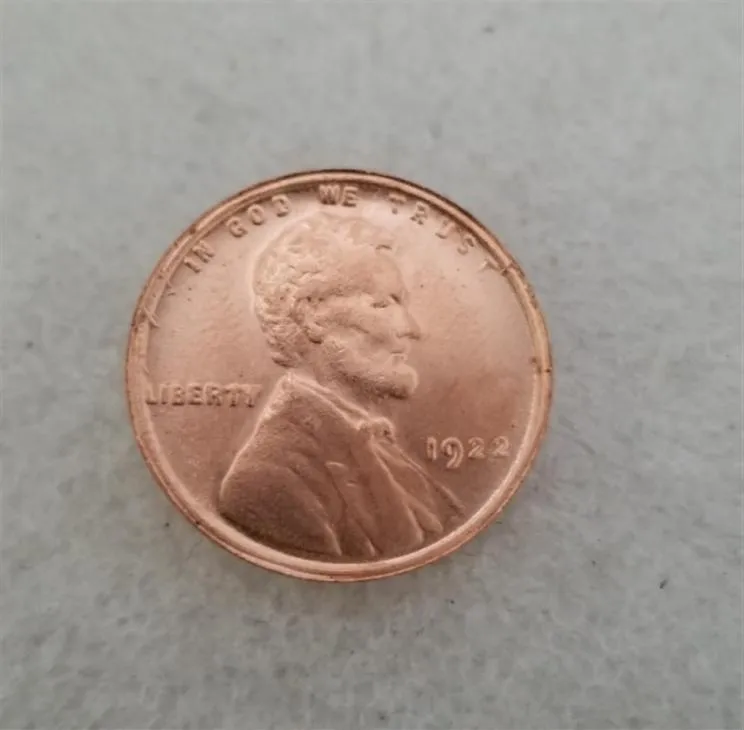 US Lincoln One Cent 1922psd 100 Copper Copy Coins Metal Craft Main Machine Manufacturing Factory 242G1499560