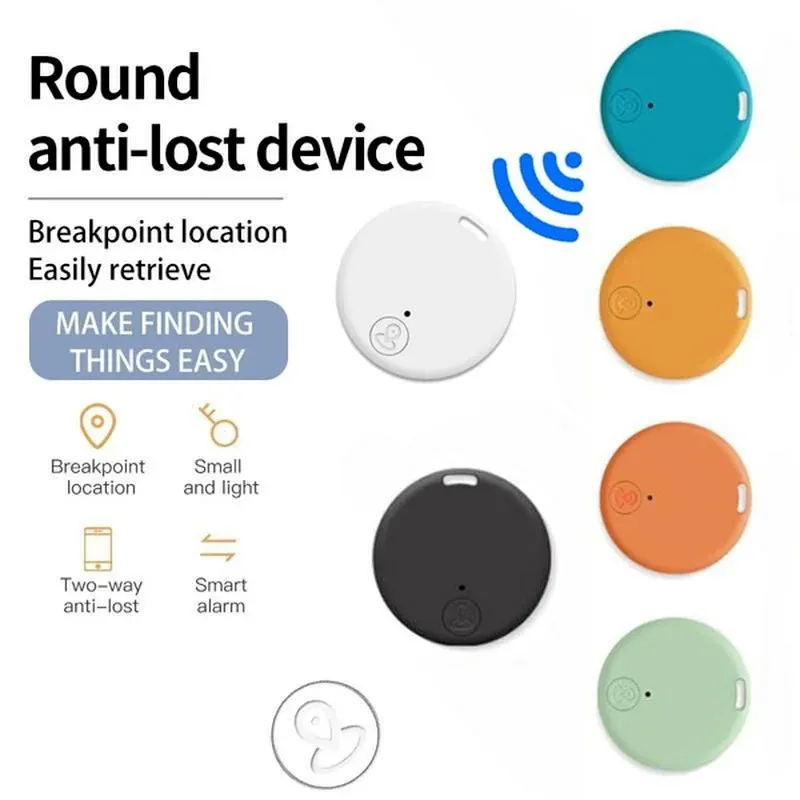 Новый 2024 Mini GPS Tracker Bluetooth Anti-Lost Device Device Pet Kids Bag Bag Tranking для аксессуаров для iOS/ Android Smart Finder.