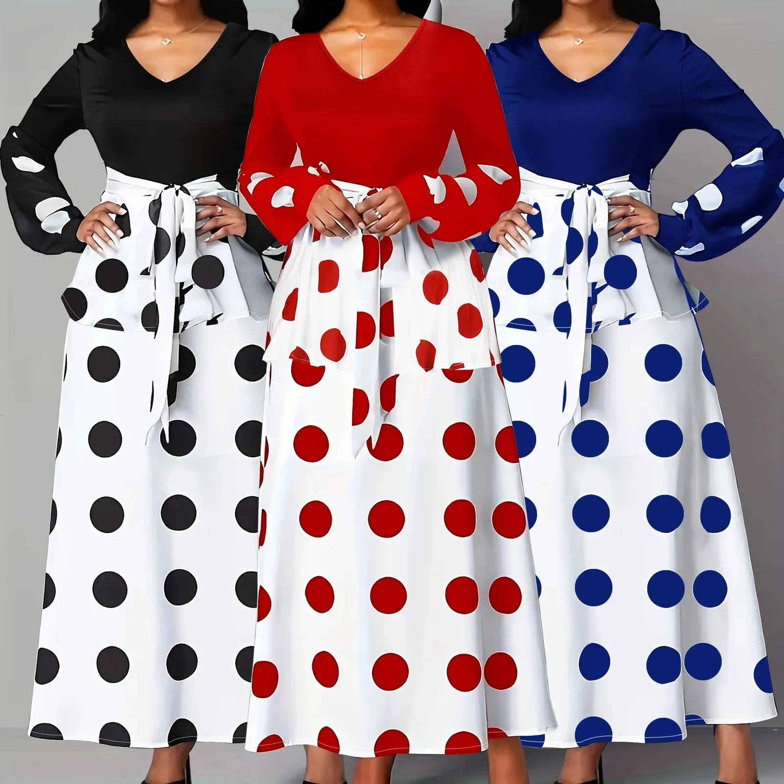 Robe imprimée à pois