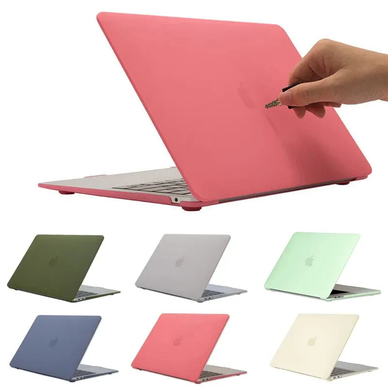 Fälle Silky Cream Laptop Hülle für MacBook Pro Air 2023 2022 2021 2020 2019 2018 2017 11 12 13 14 15 16 Zoll Fall M1 M2 Fälle Touch Bar