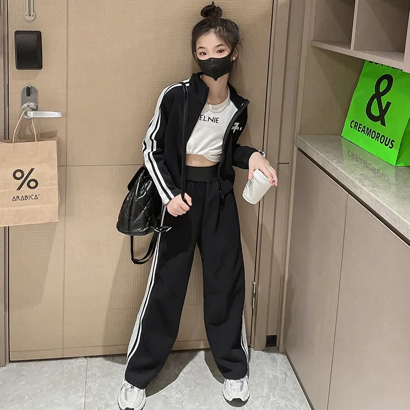 Autumn 2023 Teen Girls female tracksuit Set - Casual