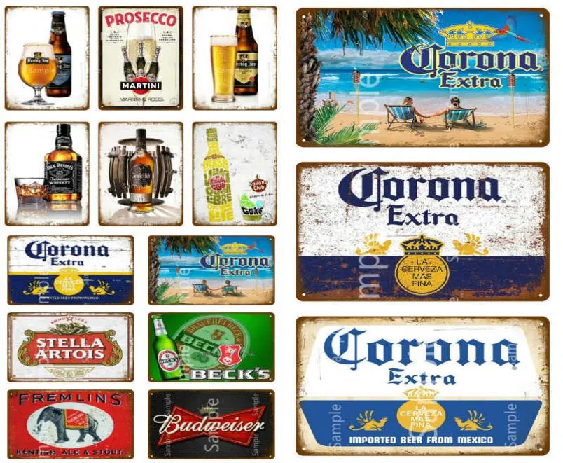 Mexico bierteken metalen bord plaque metaal vintage pub blikteken muur decor voor bar club man grot tin bord metalen bier poster7455626