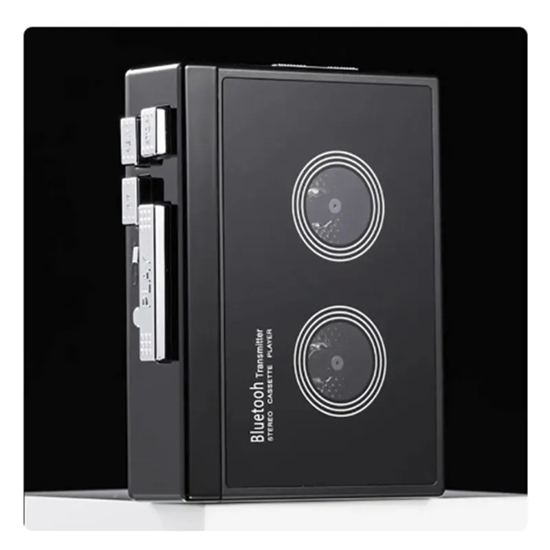 Brand Black Retro Stereo Cassette Players Bluetooth Walkman Tape Player ...