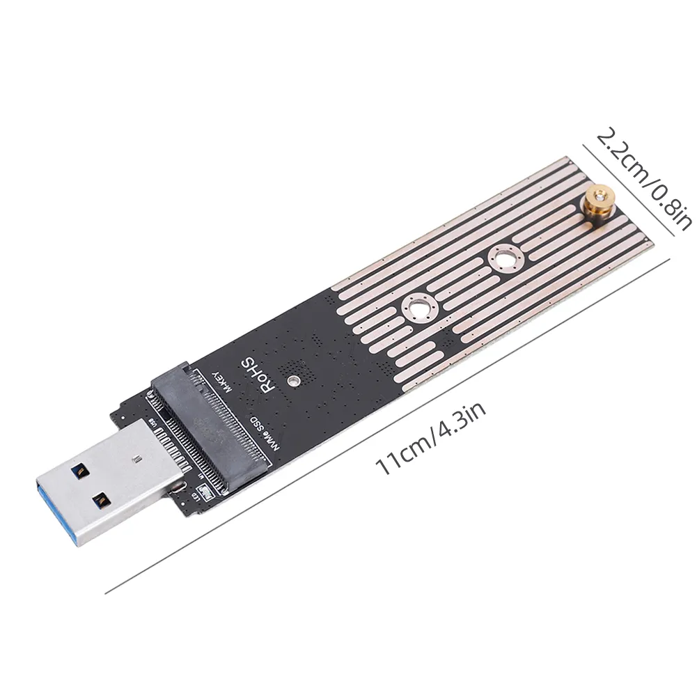 M.2 NVME Hard Disk Converter 10Gbps Gen 2 SSD To USB Adapter Card Plug and Play USB3.1 SSD Converters For Samsung 970 960 Series