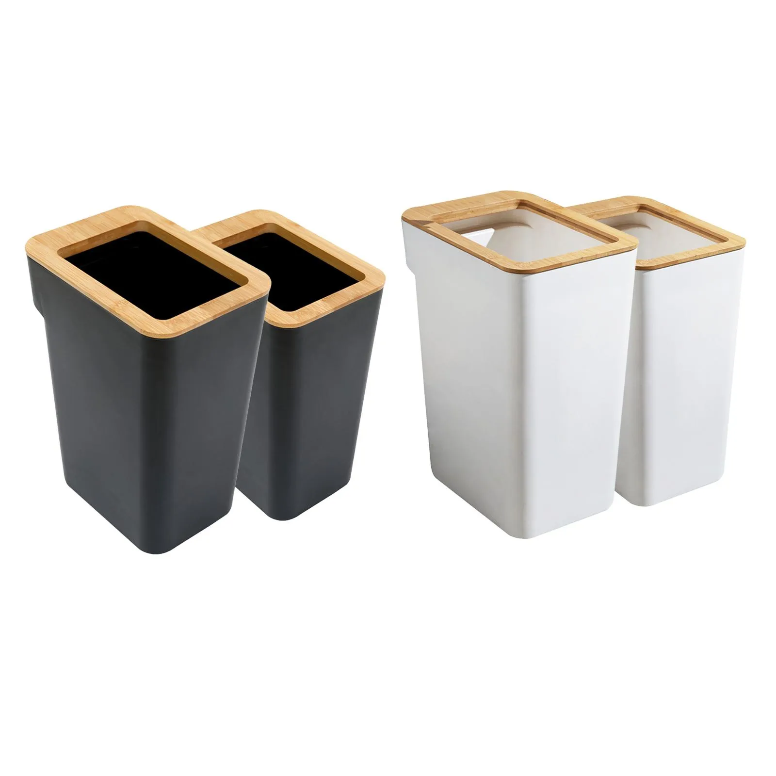 Modern Trash Bin Garbage Bin Dustbin Bucket Wastebasket Without Lid Trash Can for Bathroom Bedroom Toilet Home Washroom