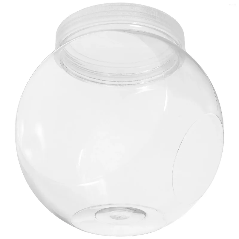 Bottiglie di stoccaggio 3 pezzi Accenti domestici decorazioni per piccoli biscotti Contenitore Clear Jars Candy Christmas The Pet Decoration