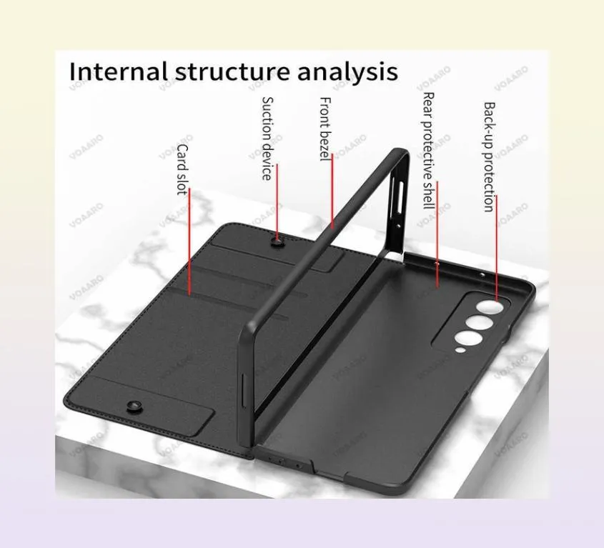 Casos de celular CARTO CARTURA CATAGEM DE CATAGEM DE CATAGEM PARA SAMSUNG Galaxy Z Fold 4 5g com tampa de caneta removível dobra 4 W2210143161549